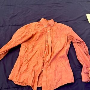 Pink-red button down